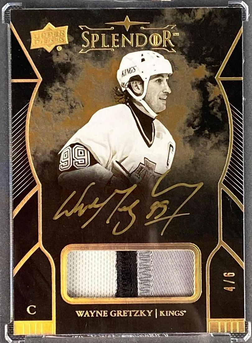 2017-18 Upper Deck Splendor Wayne Gretzky Auto Patch 4/6 (1 of 3)
