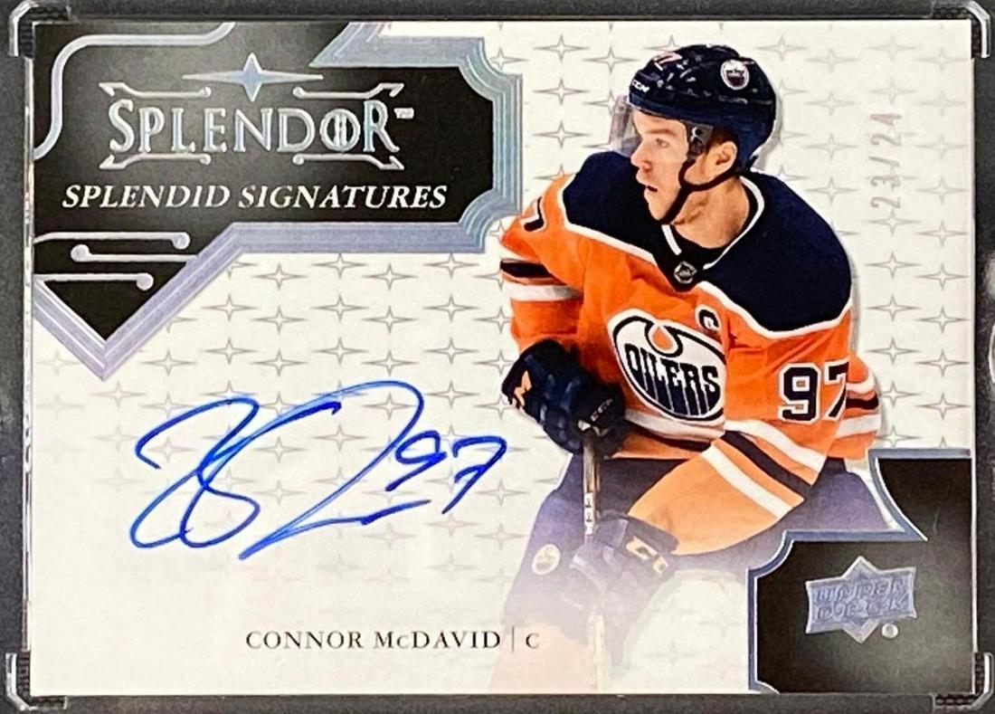 2017-18 Upper Deck Splendor Connor McDavid Auto (1 of 3)
