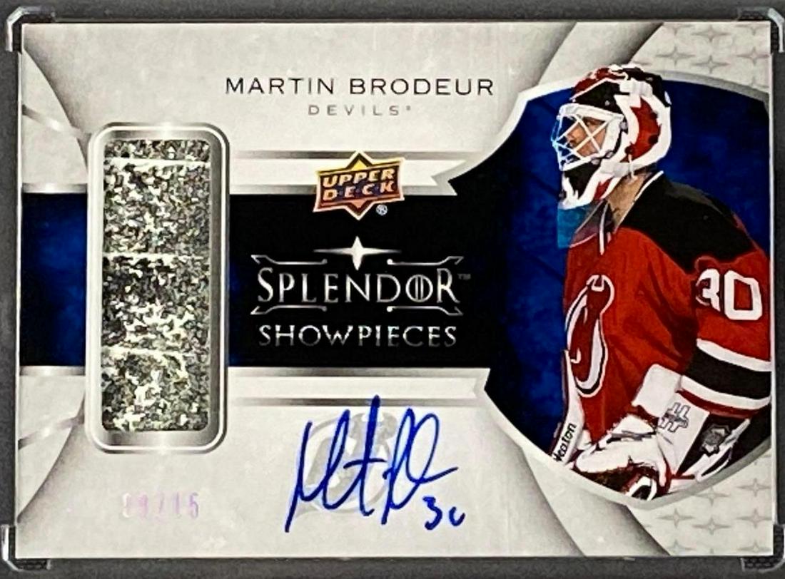 2017-18 Upper Deck Splendor Martin Brodeur Stick Auto (1 of 3)
