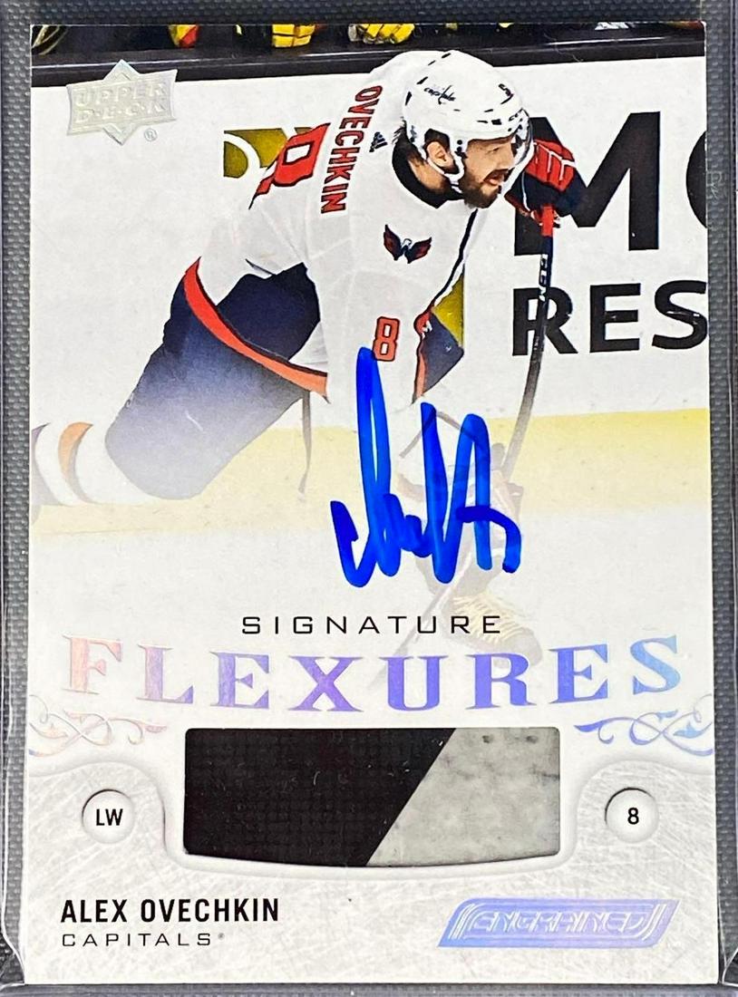 2018-19 Upper Deck Engrained Signature Flexures Alex Ovechkin Card (1 of 5)
