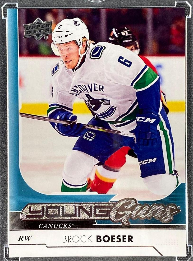2017-18 Upper Deck Young Guns Brock Boeser Card (1 of 3)