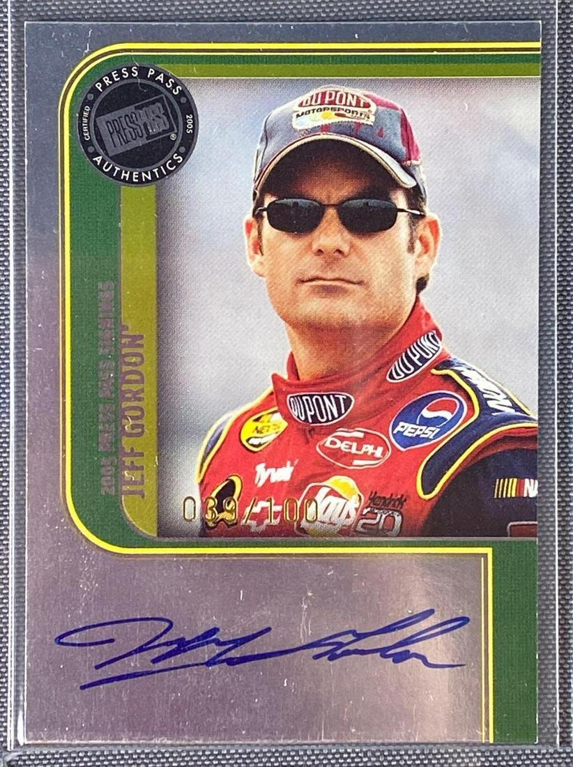 2005 Press Pass Signings Platinum Jeff Gordon Auto Card (1 of 4)