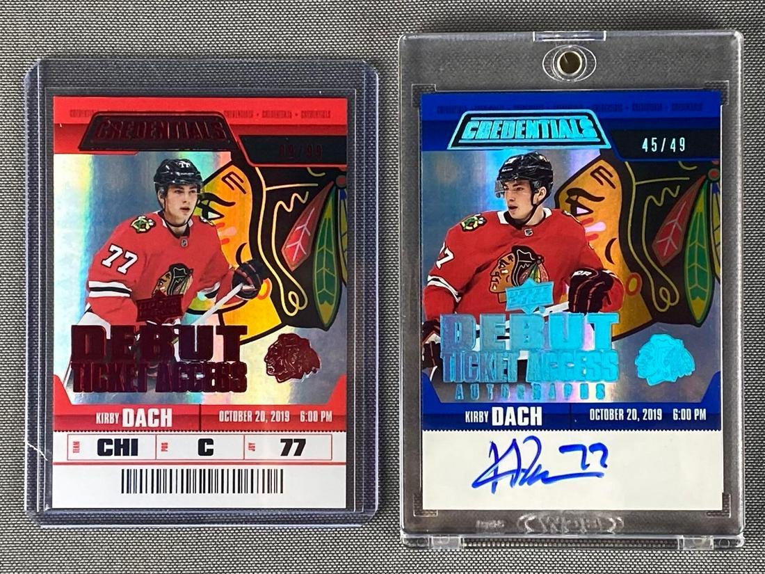 Group of 2 2019-20 Credentials Kirby Dach Cards (1 of 5)