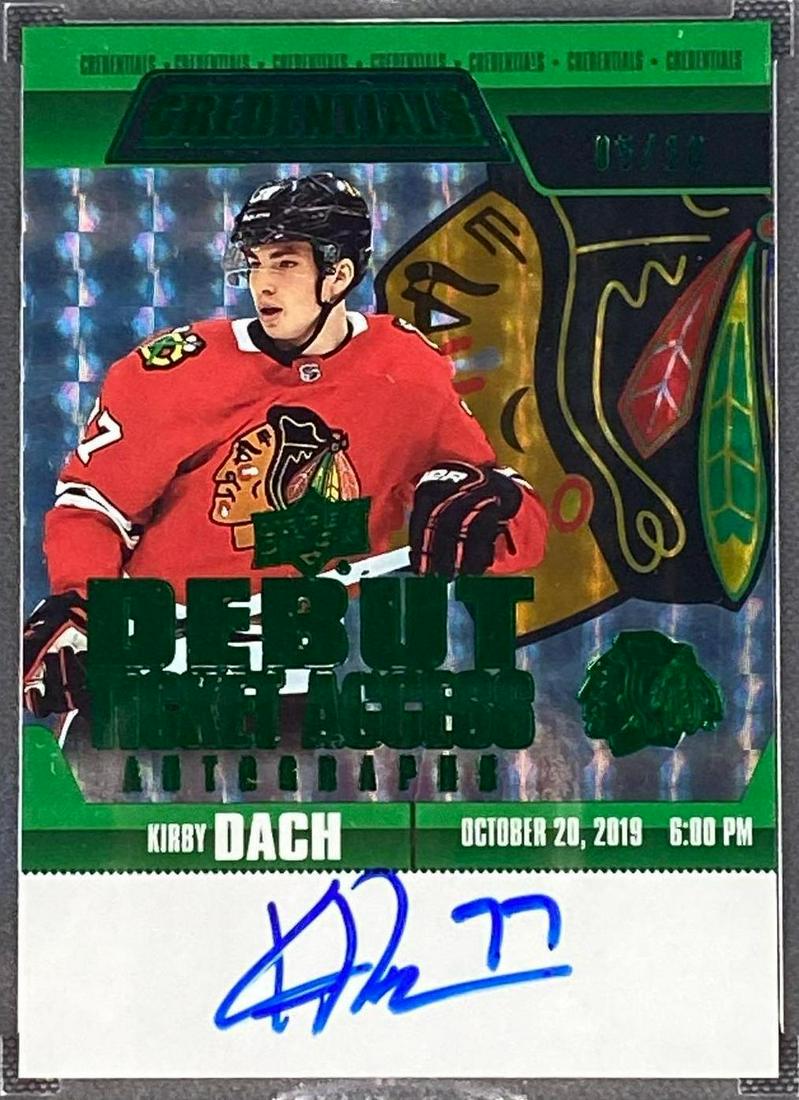 2019-20 Credentials Kirby Dach Debut Ticket Access Card 5/10 (1 of 4)