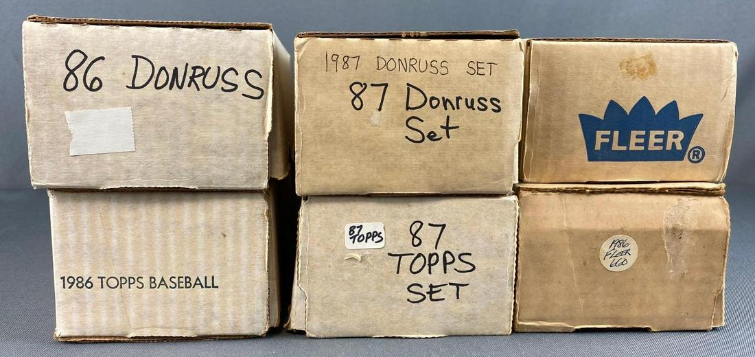 Group of 6 1980s Baseball Card Sets (1 of 3)