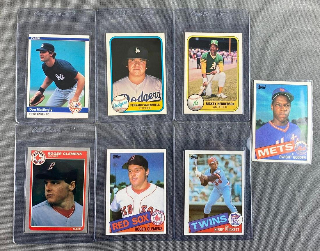 Group of 4 1980s Baseball Card Sets (1 of 2)