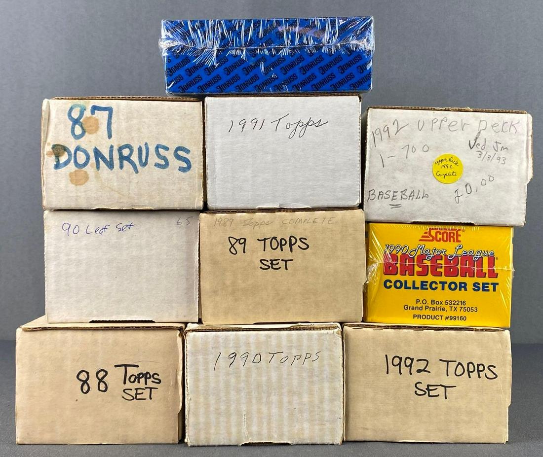 Group of 10 Baseball Card Sets (1 of 8)