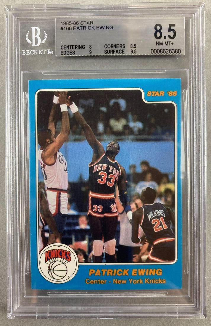 1985 Star Patrick Ewing #166 BGS 8.5 (1 of 2)