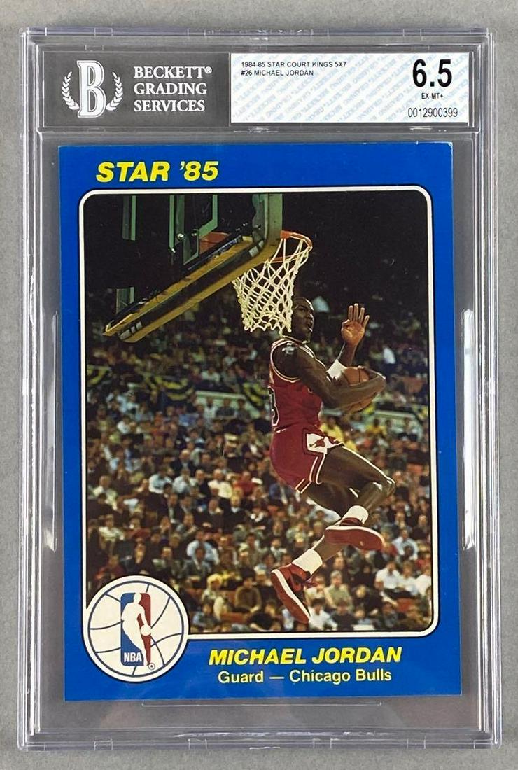 1984-85 Star Court Kings 5x7 Michael Jordan #26 BGS 6.5 (1 of 2)
