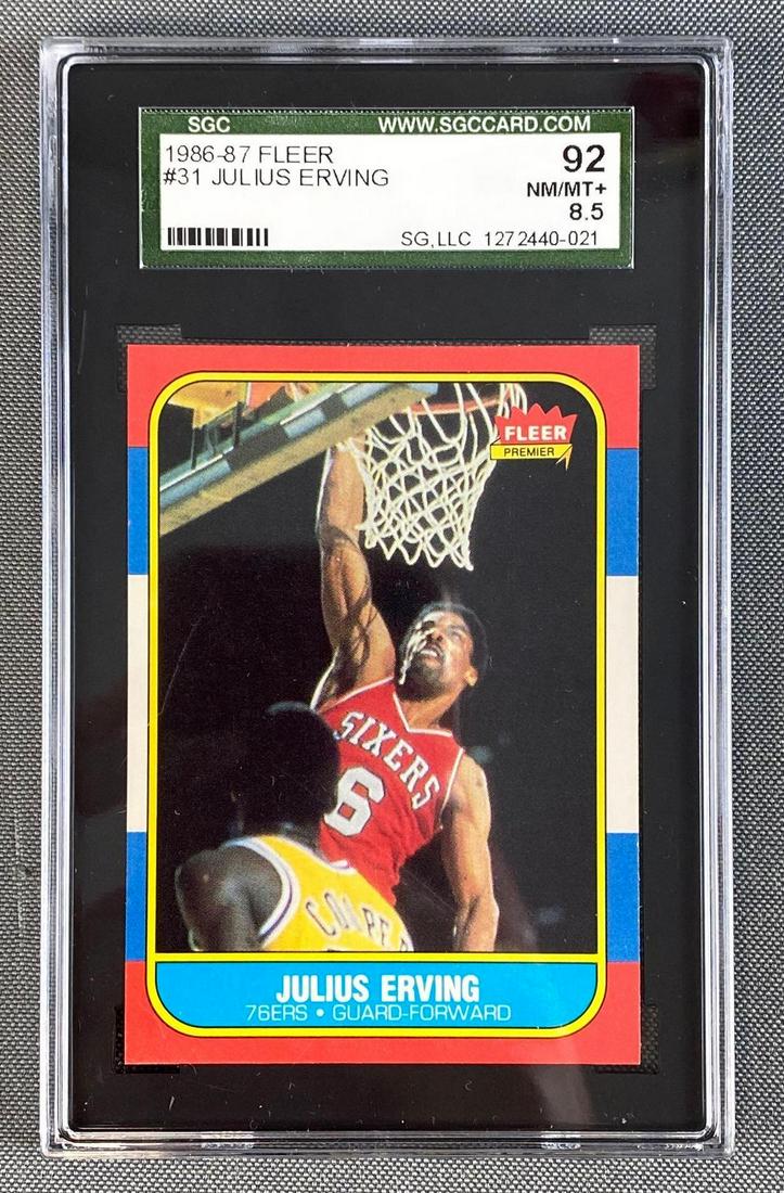 1986-87 Fleer Julius Erving #31 SGC 8.5 (1 of 4)