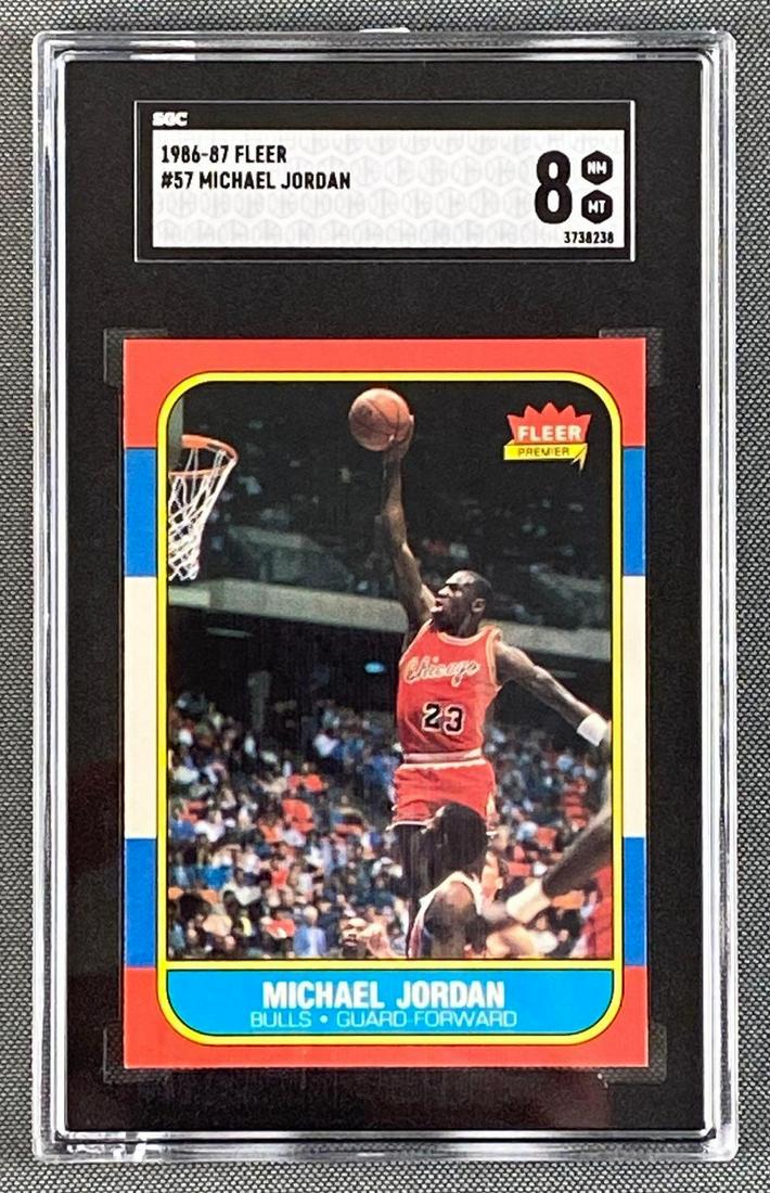1986-87 Fleer Michael Jordan #57 SGC 8 (1 of 4)