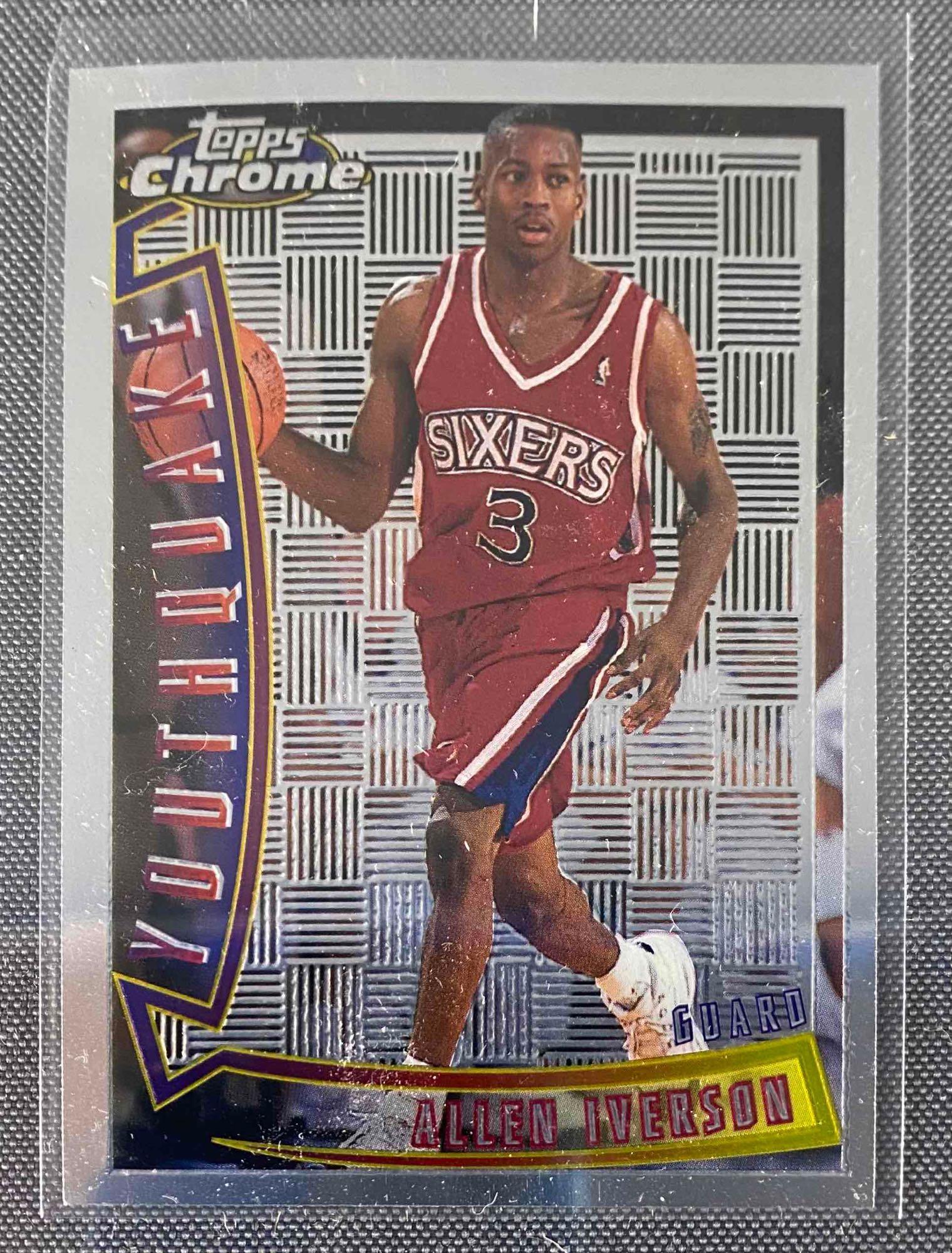 1996 Topps Chrome Allen Iverson Youthquake (1 of 2)