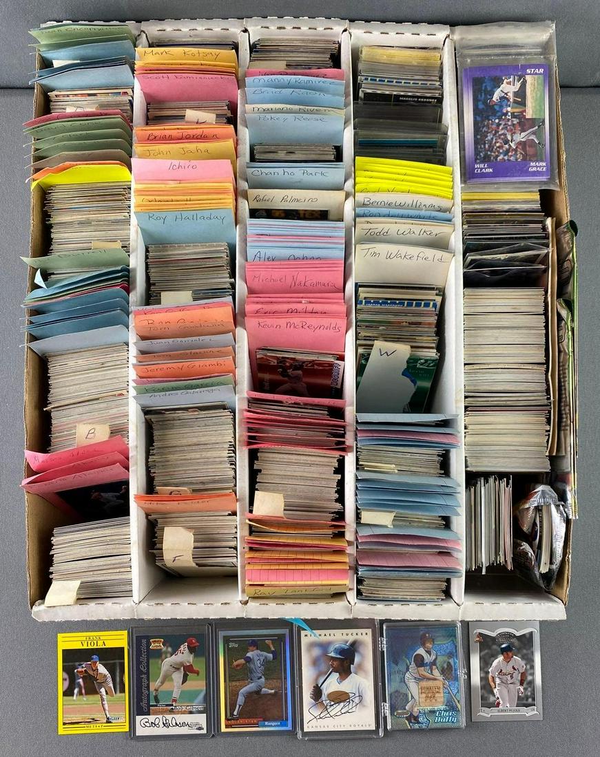 Group of 4500+ Baseball HOFs Stars Inserts & Auto Cards (1 of 7)