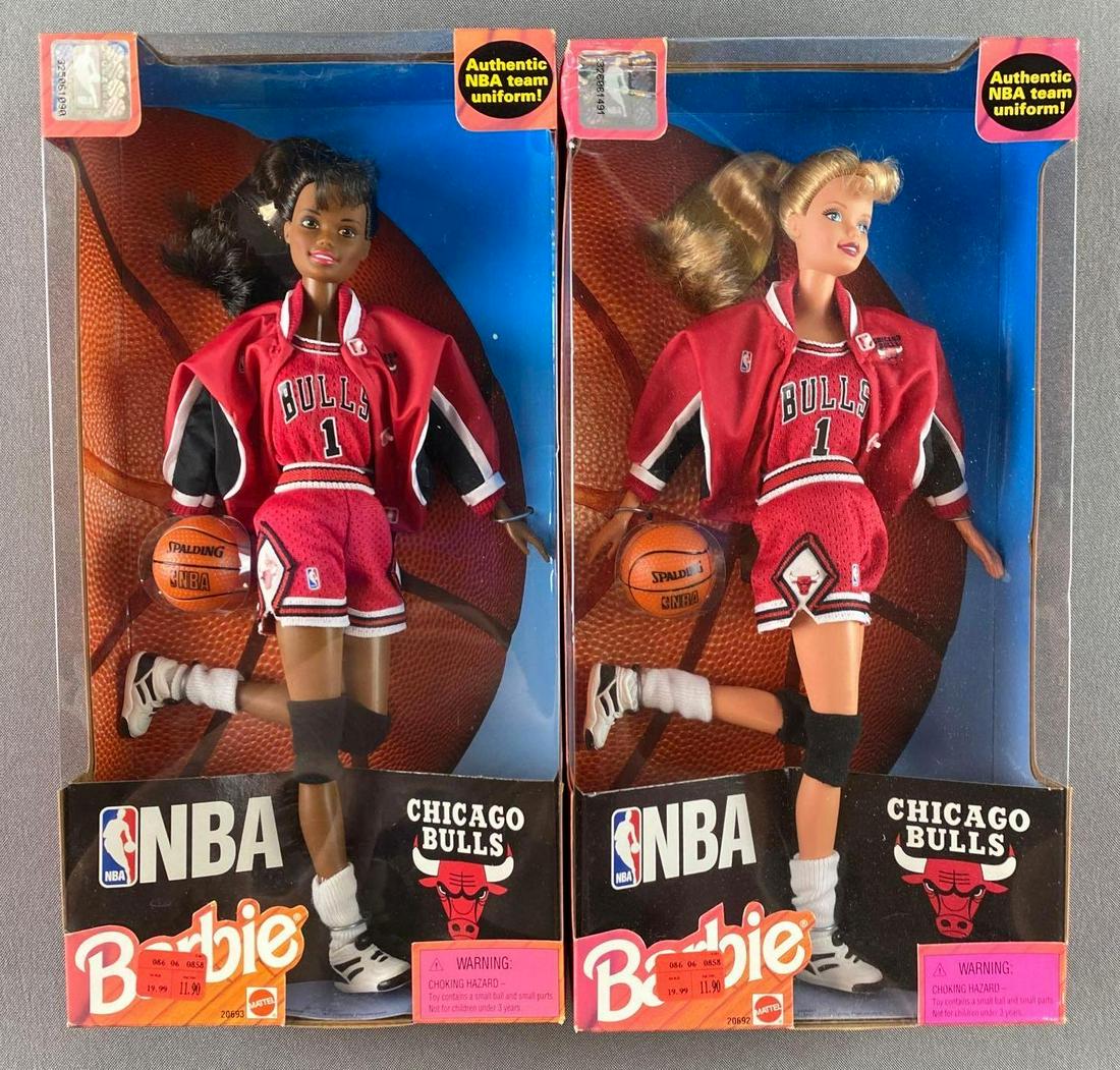 Group of 2 Chicago Bulls NBA Barbies (1 of 4)