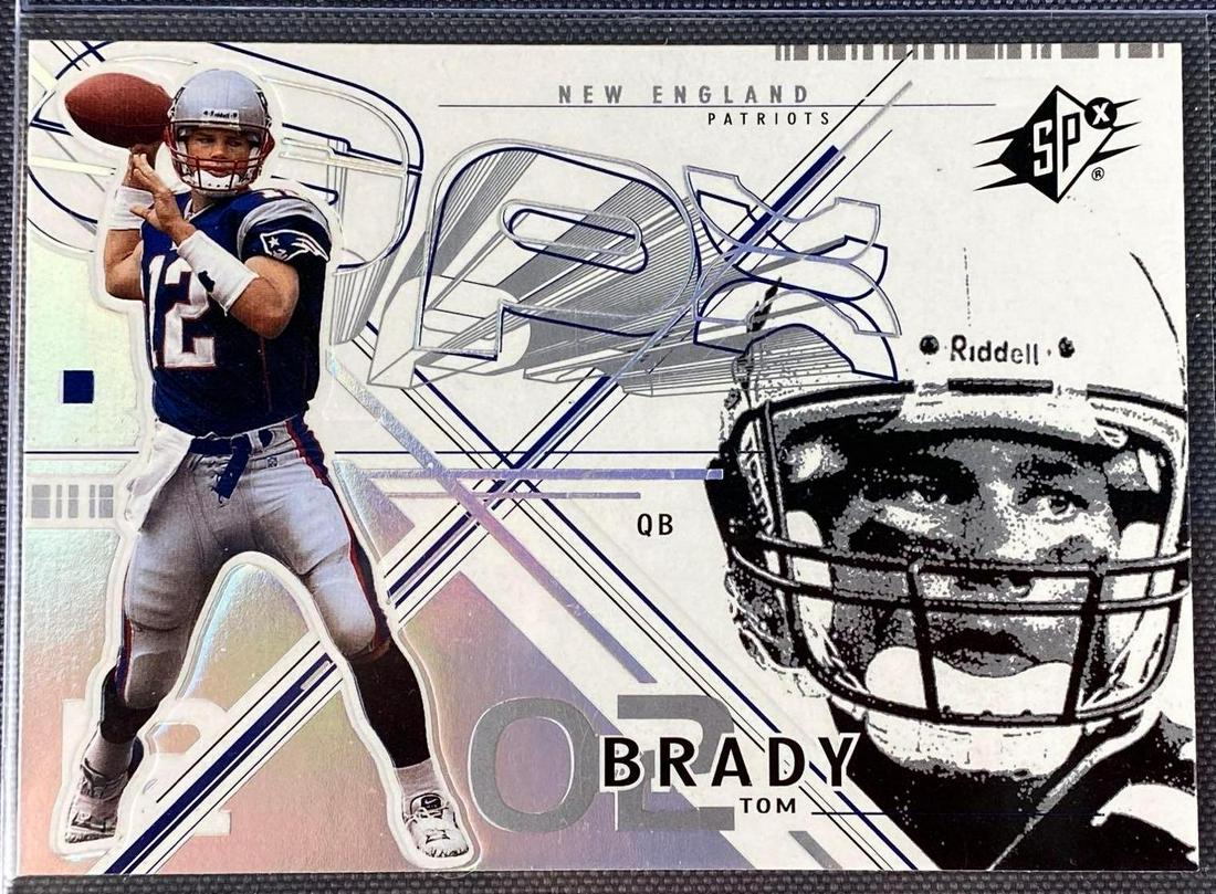 2002 SPX Tom Brady Football Card (1 of 3)