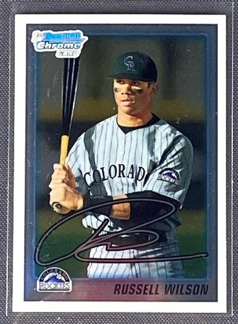2011 Bowman Chrome Russell Wilson Rookie Baseball Card (1 of 3)
