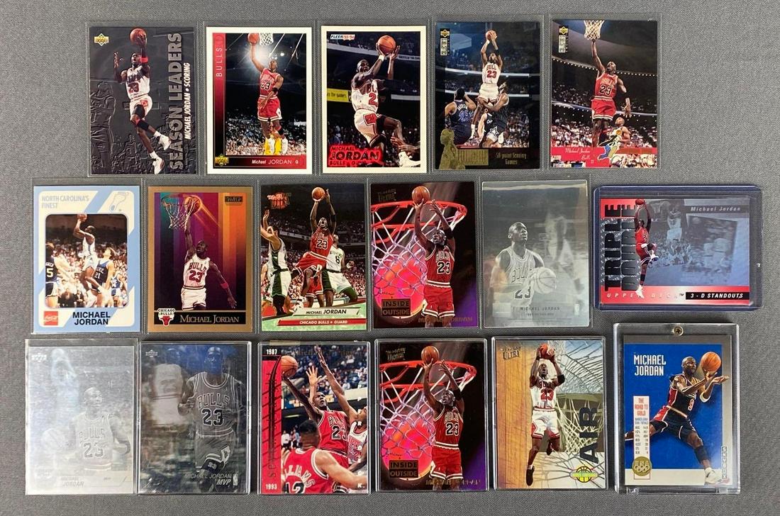 Group of 17 Michael Jordan Cards (1 of 5)