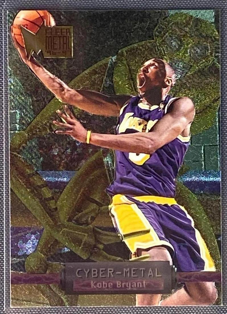 1996-97 Fleer Metal Cyber Metal Kobe Bryant #5 Rookie Insert Card (1 of 3)