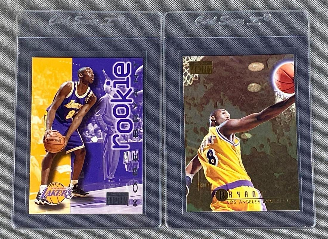 Group of 2 1996-97 Skybox Premium Kobe Bryant Rookie Cards (1 of 5)