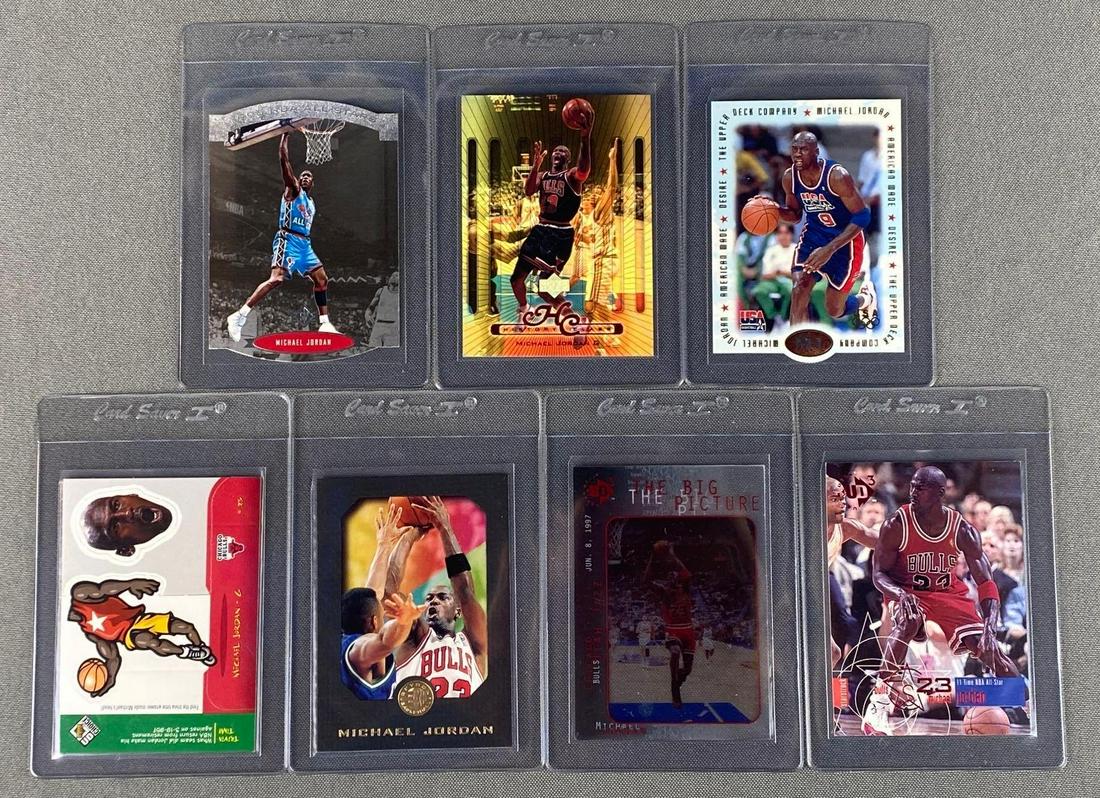 Group of 7 Michael Jordan Cards (1 of 5)