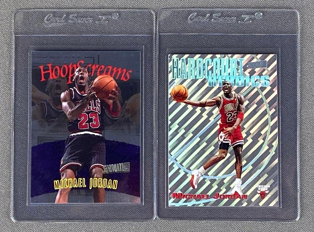 2 1997 Stadium Club Michael Jordan Insert Cards (1 of 5)