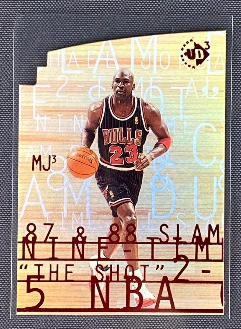 1996-97 Upper Deck UD3 Michael Jordan Die-Cut Insert (1 of 3)