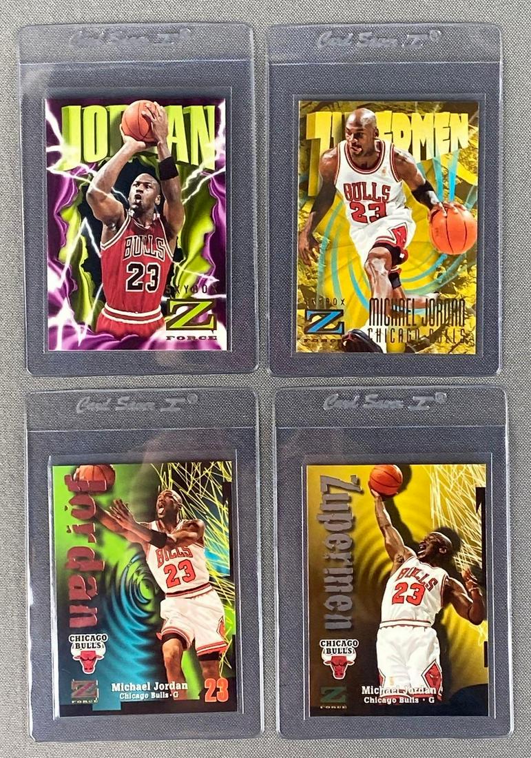 Group of 4 1996 -97 Skybox Z-Force Michael Jordan Cards (1 of 5)