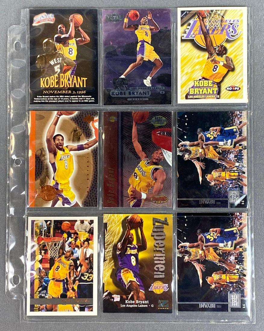 Group of 9 Kobe Bryant Cards (1 of 2)