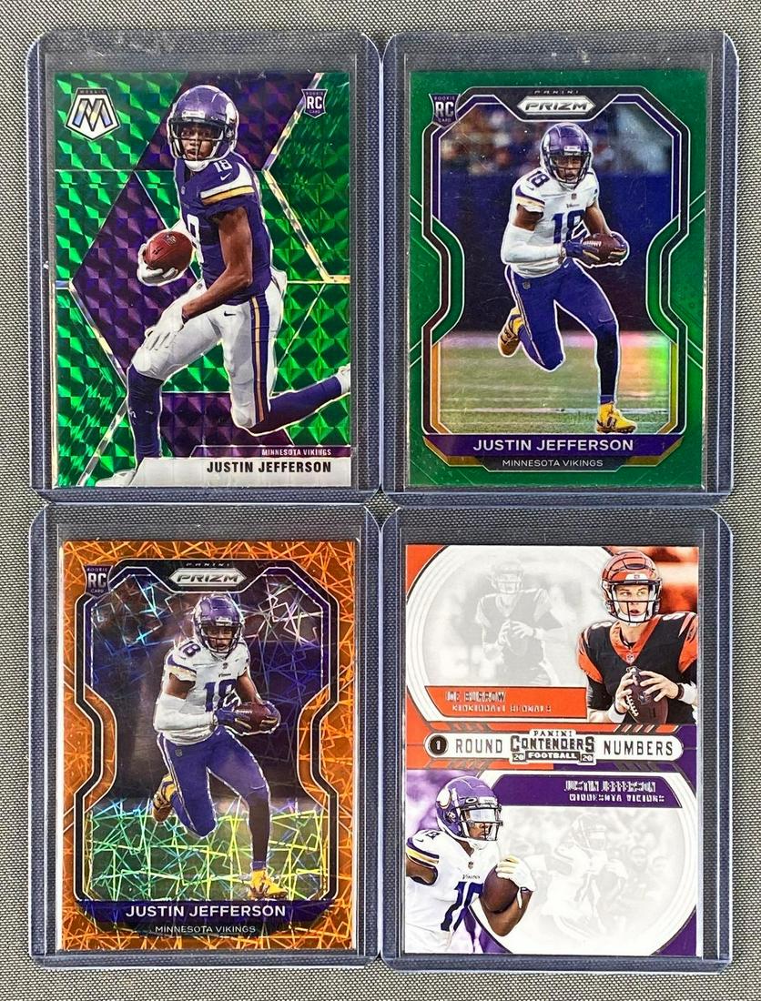 Group of 4 2020 Panini Justin Jefferson Rookie Cards (1 of 5)