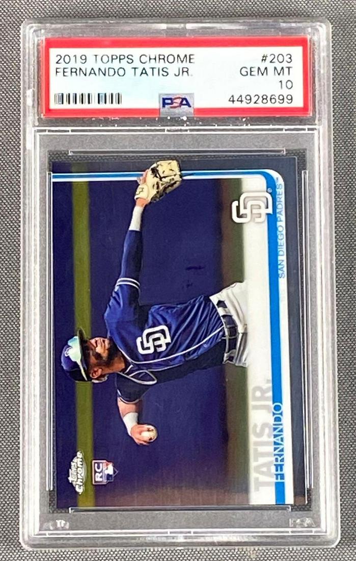 2019 Topps Chrome Fernando Tatis Jr. Graded Card (1 of 5)