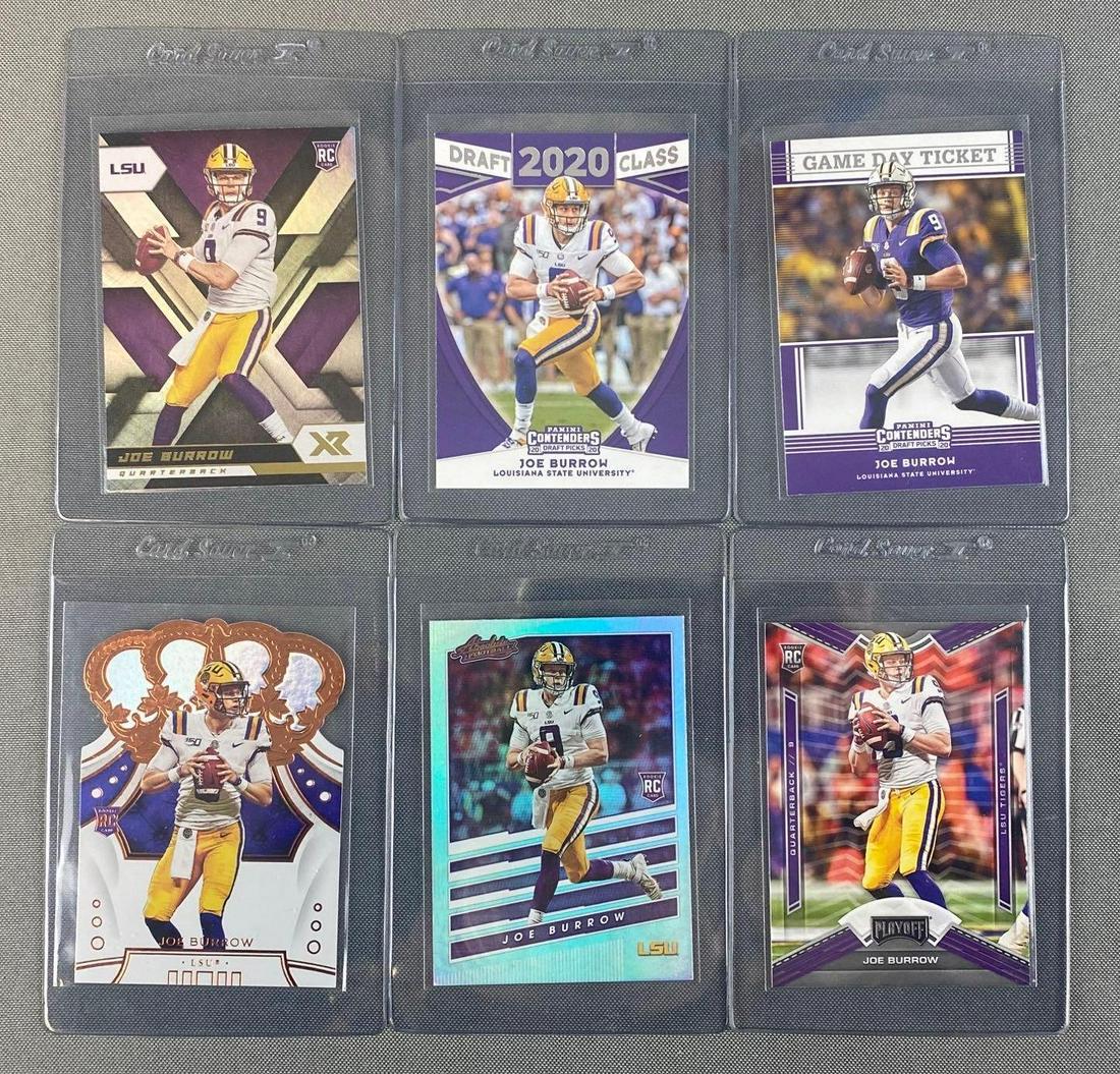 Group of 6 2020 Panini Joe Burrows Rookie Cards (1 of 2)