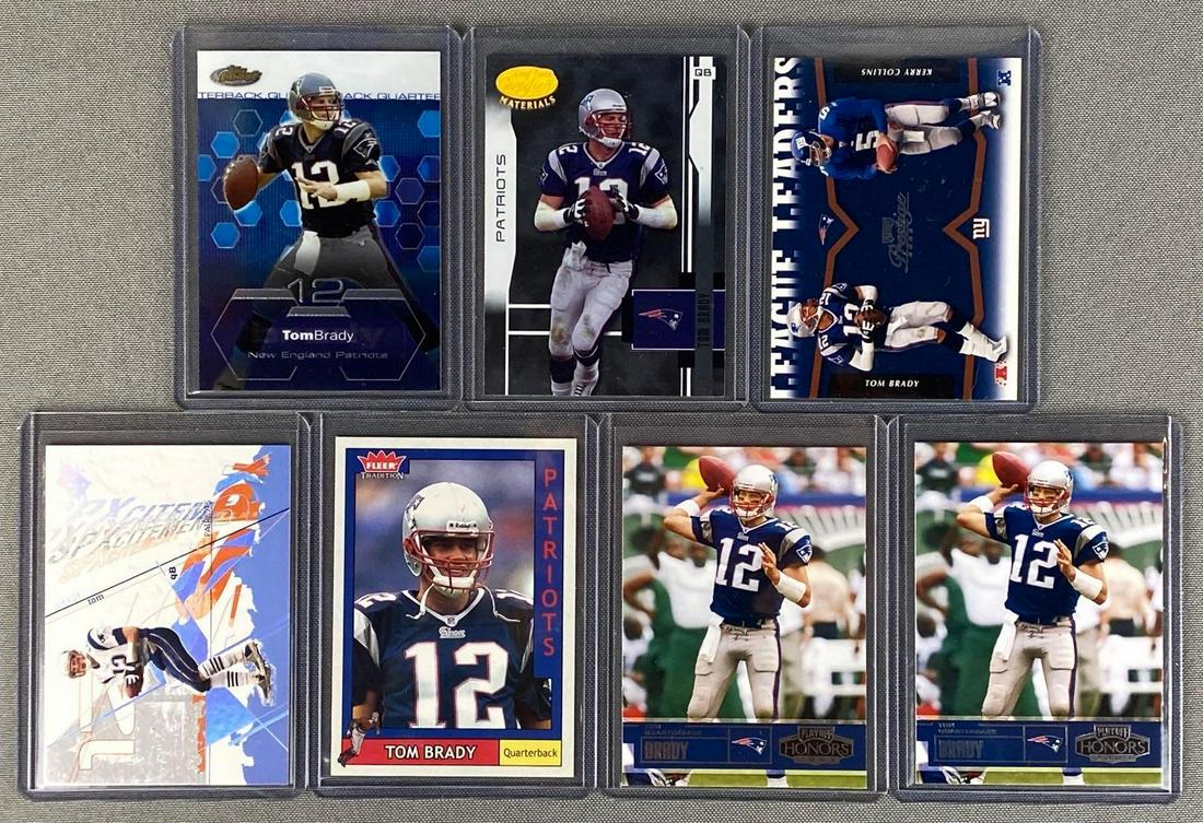 Group of 7 2003 Tom Brady Cards (1 of 5)