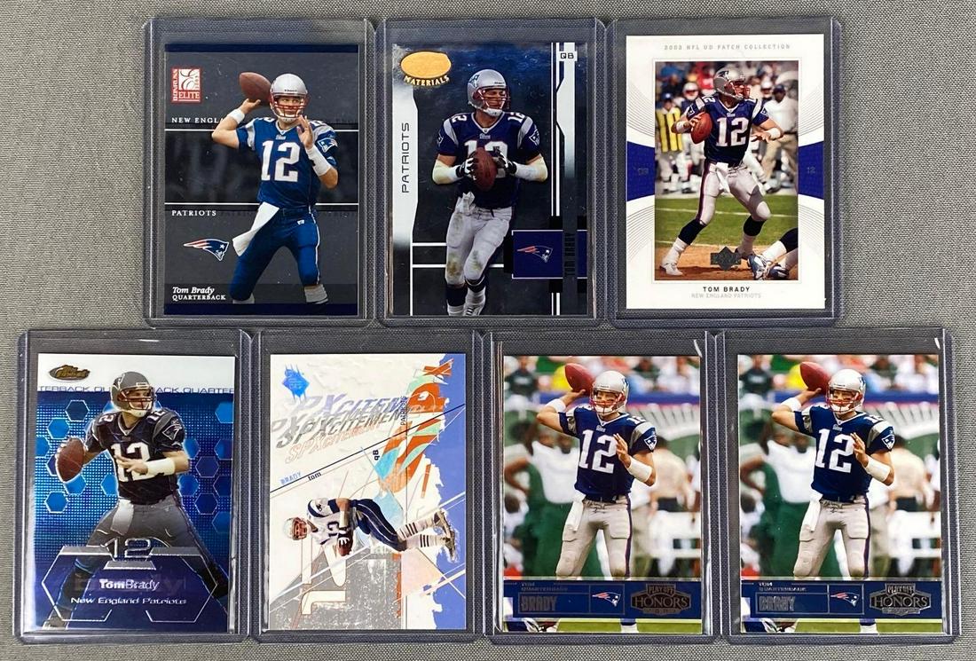 Group of 7 2003 Tom Brady Cards (1 of 5)