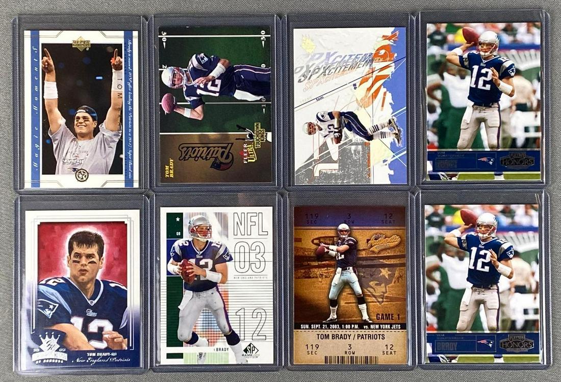 Group of 8 2003 Tom Brady Cards (1 of 5)