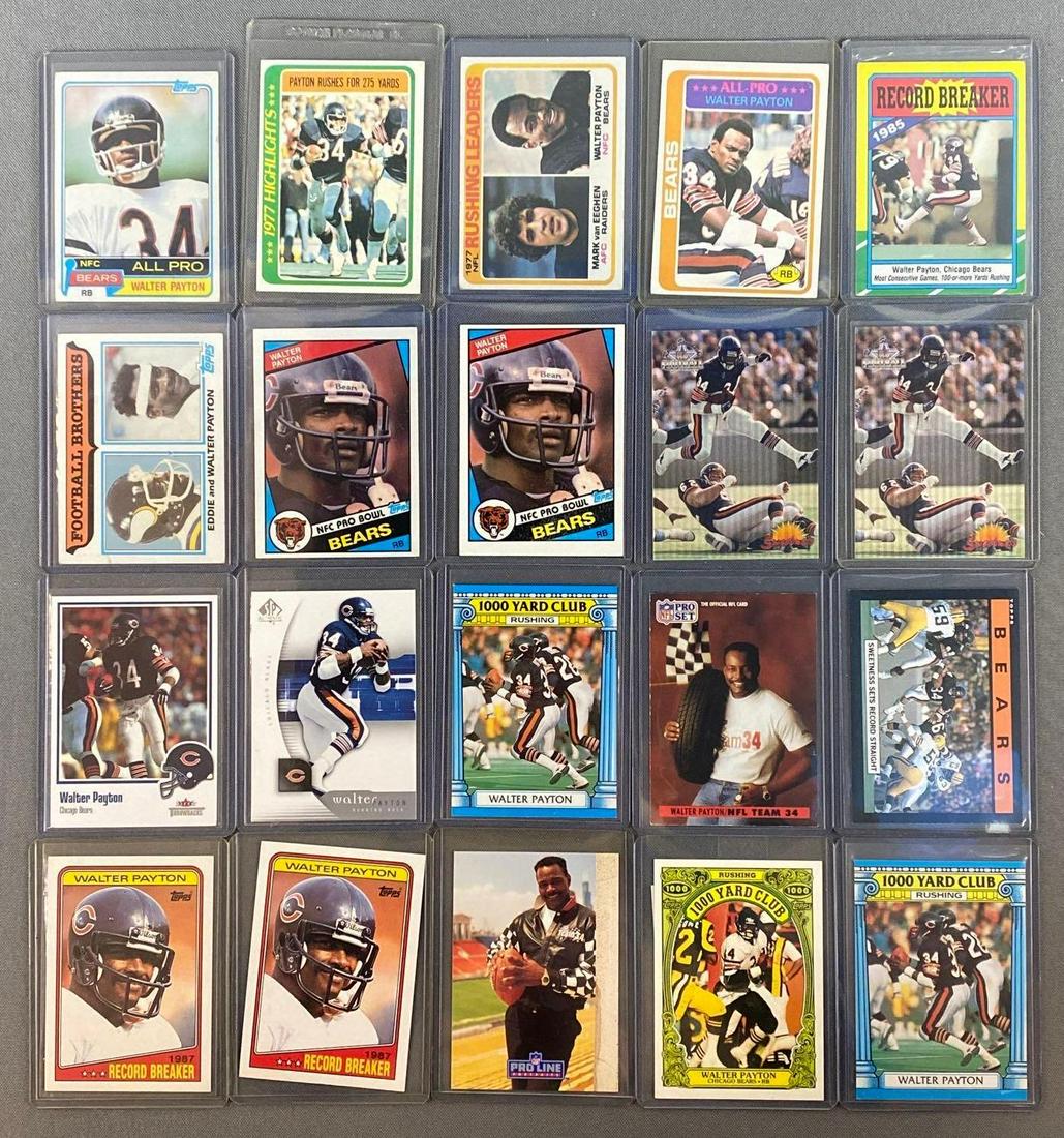 Group of 20 Walter Payton Cards (1 of 5)