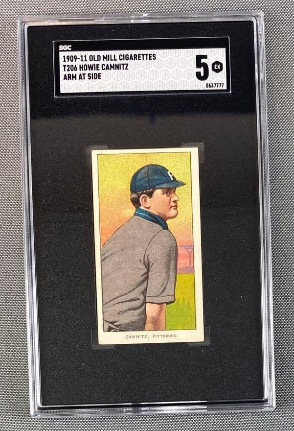 1909-11 T206 Howie Camnitz Old Mill Arm At Side SGC 5 (1 of 3)