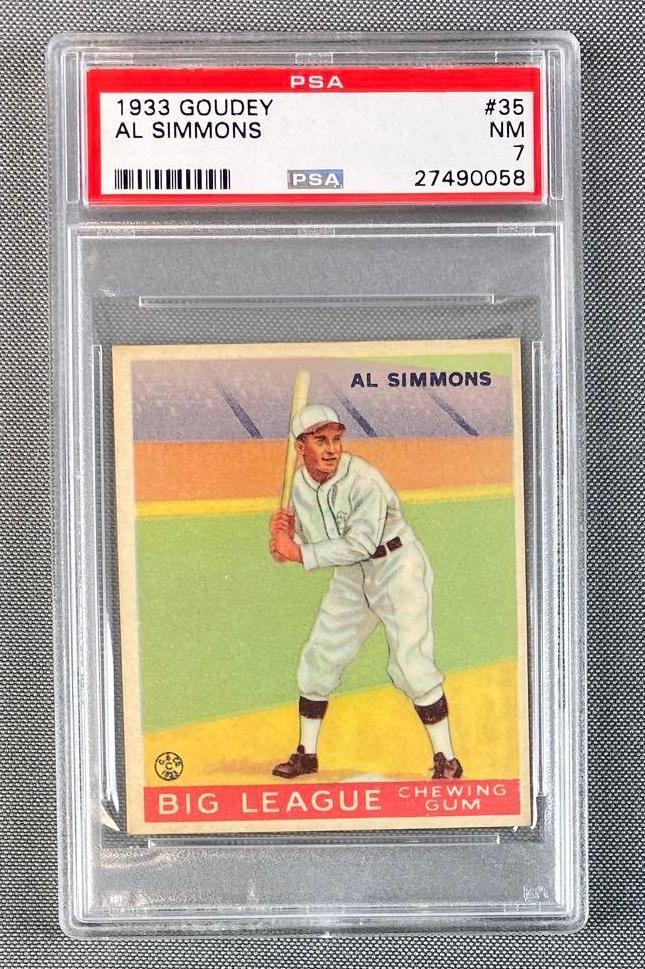 1933 Goudey Al Simmons #35 PSA 7 (1 of 2)