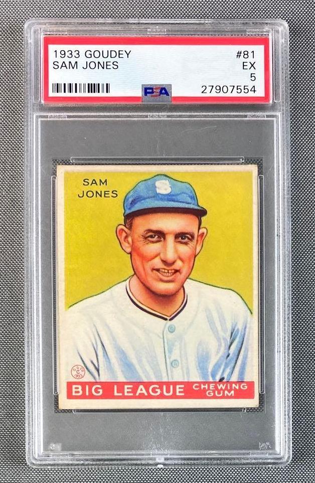 1933 Goudey Sam Jones #81 PSA 5 (1 of 2)