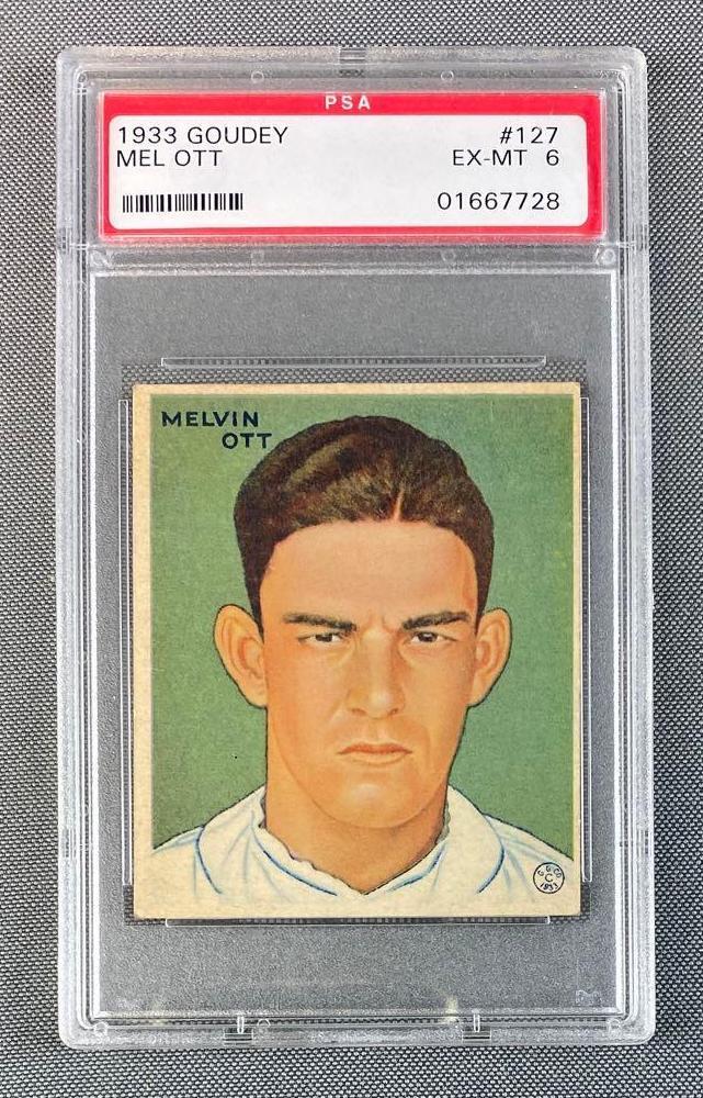 1933 Goudey Mel Ott #127 PSA 6 (1 of 2)