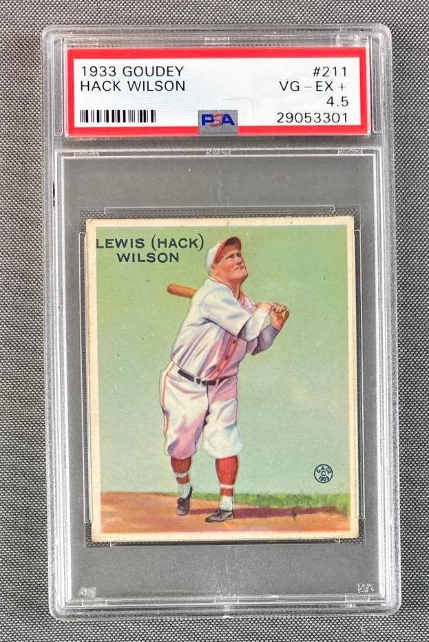1933 Goudey Hack Wilson #211 PSA 4.5 (1 of 2)