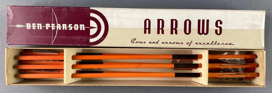 Original Box of 6 Ben Pearson Arrows (1 of 2)