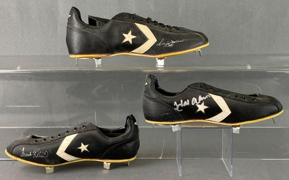 Group of 3 HOF Autographed Baseball Cleats (1 of 8)