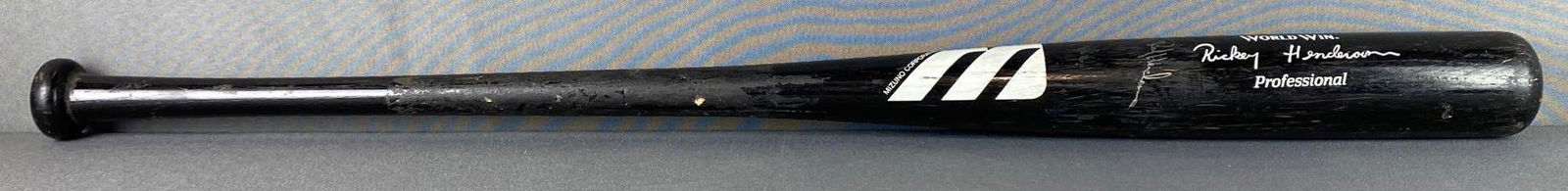 Rickey Henderson Autographed Baseball Bat (1 of 7)