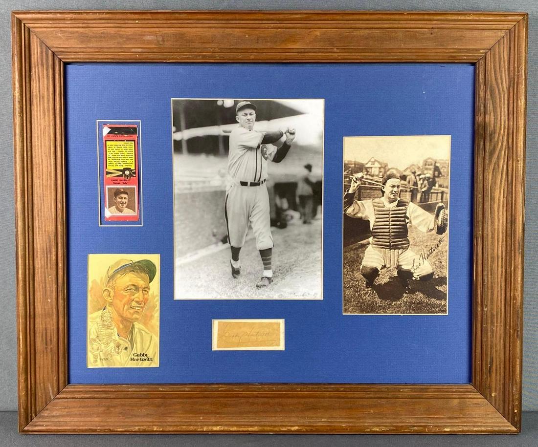 Gabby Hartnett Autographed and Framed Photos (1 of 9)