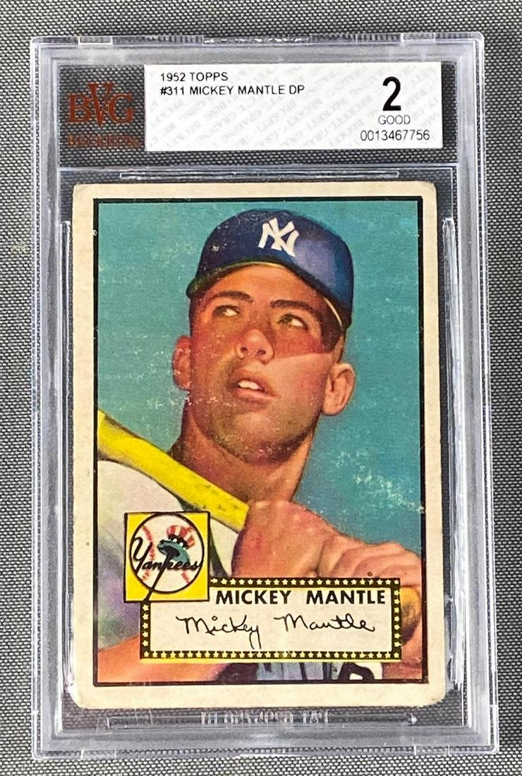 1952 Topps Mickey Mantle #311 BVG 2 (1 of 4)