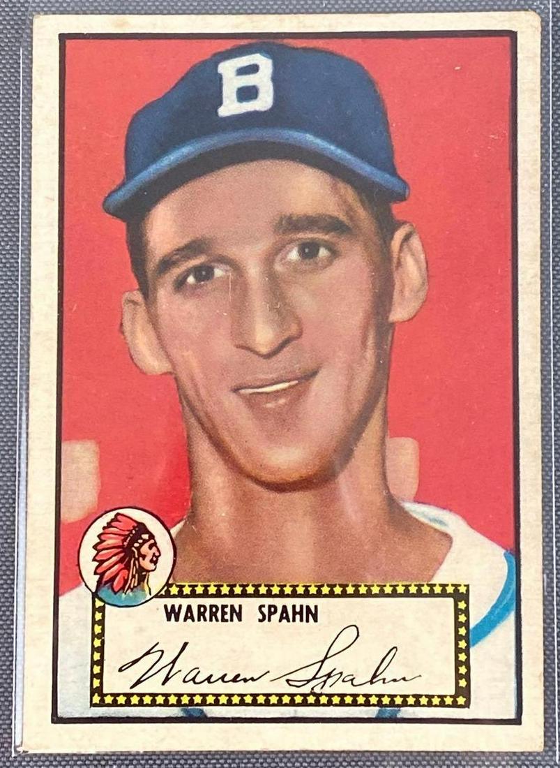 1952 Topps Warren Spahn #33 Black Back Set Break (1 of 3)