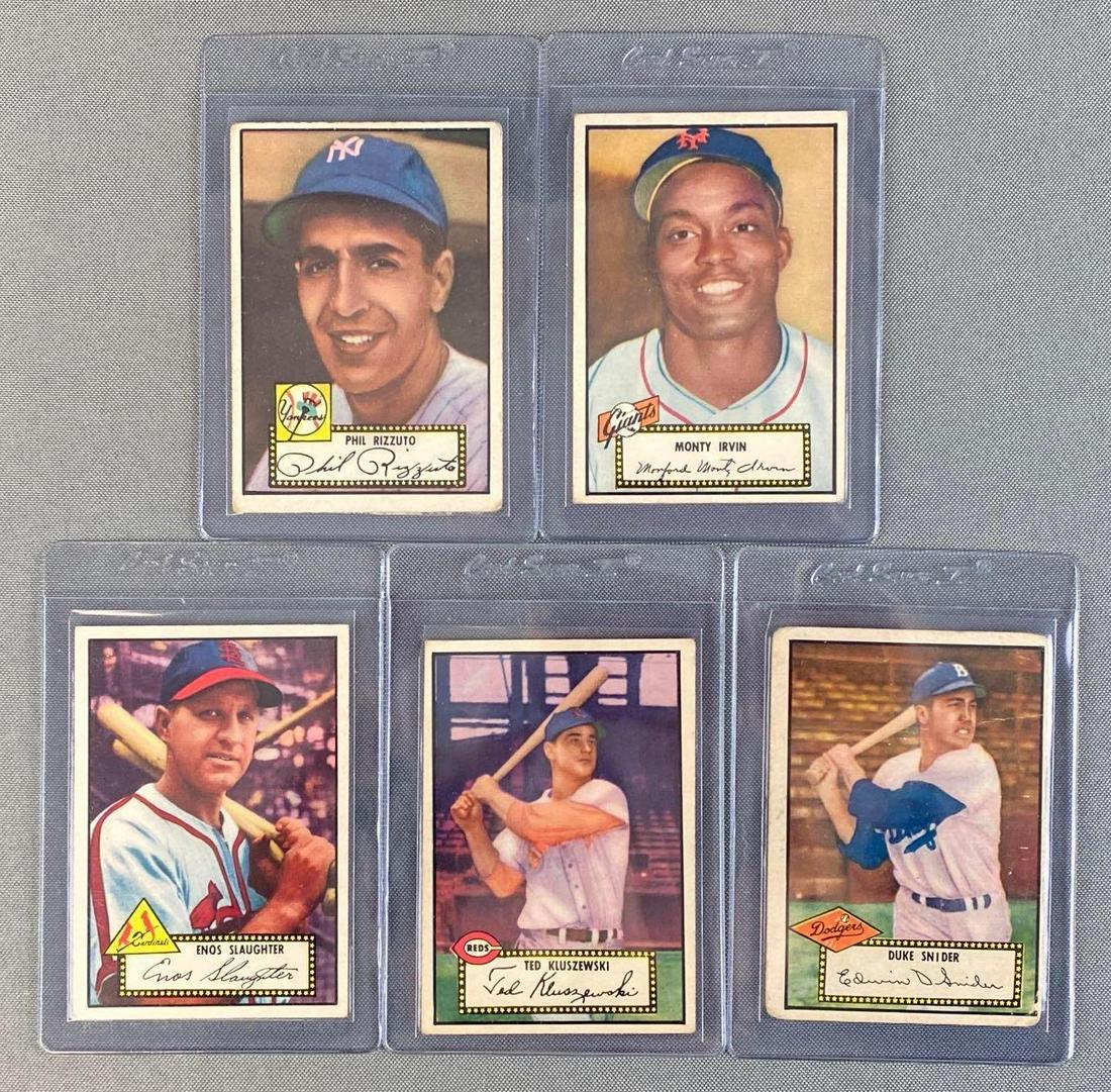Group of 5 1952 Topps Baseball HOFs Set Break (1 of 5)