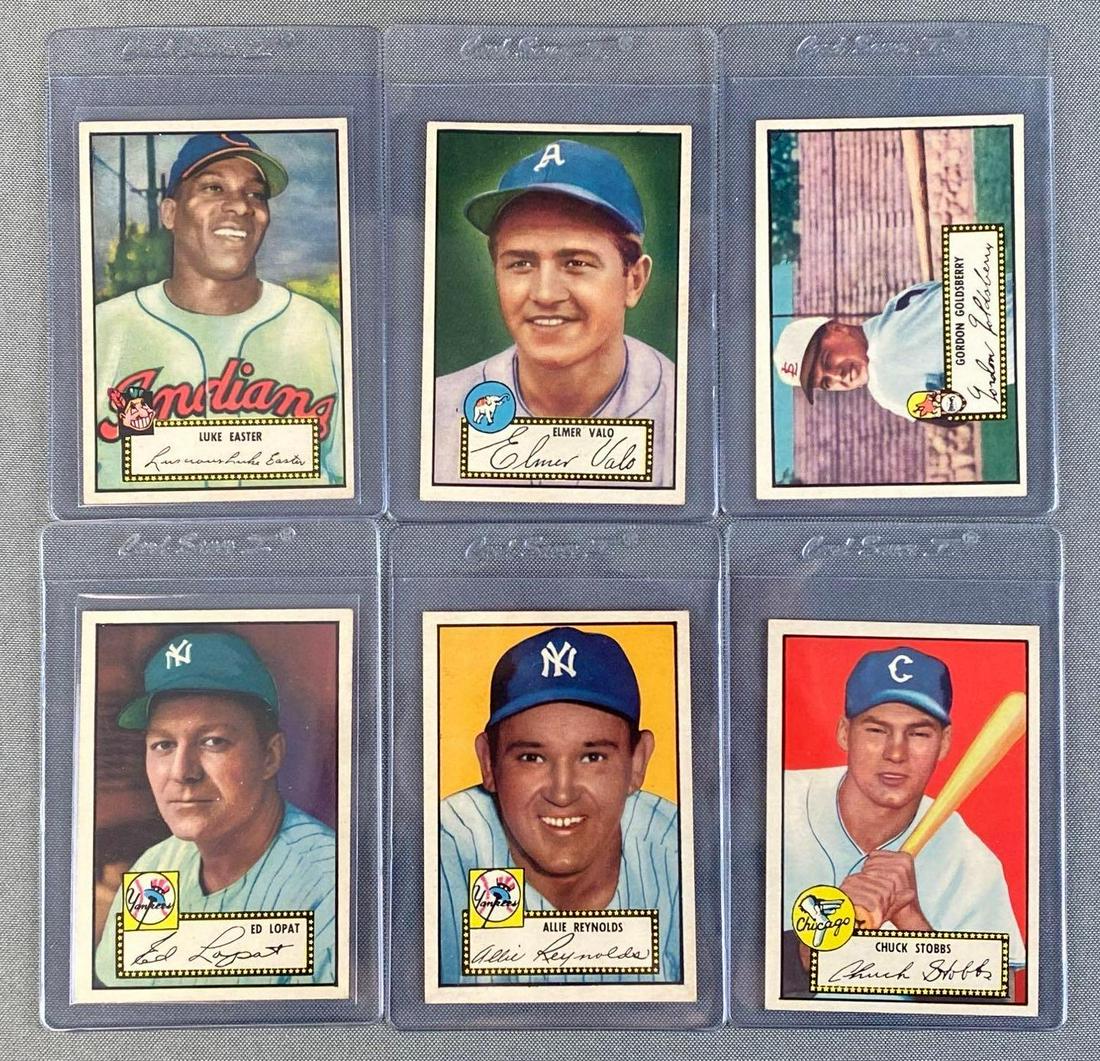 Group of 6 1952 Topps Baseball Card High Grade Set Break (1 of 5)