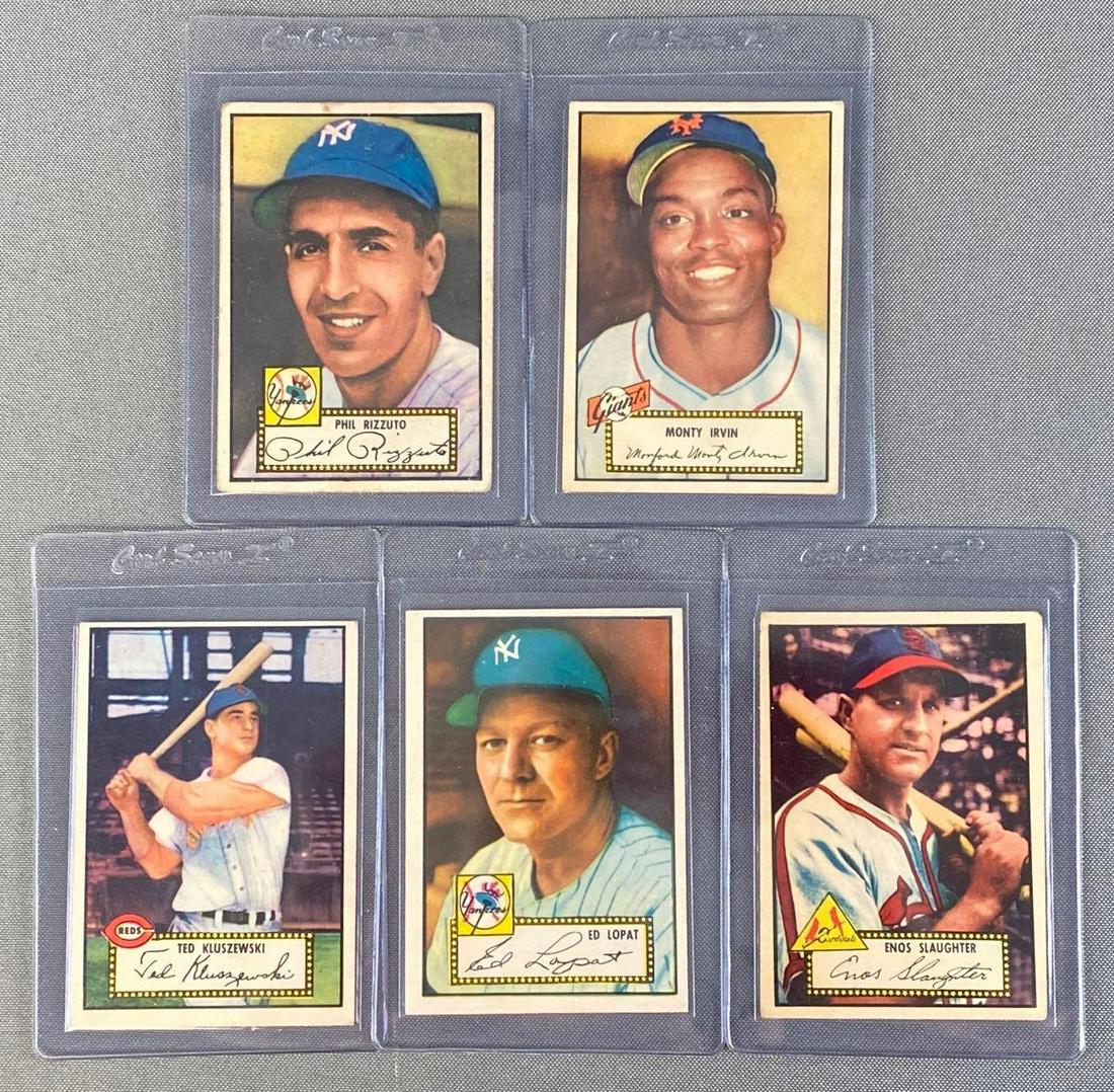 Group of 5 1952 Topps Baseball HOF Cards (1 of 5)