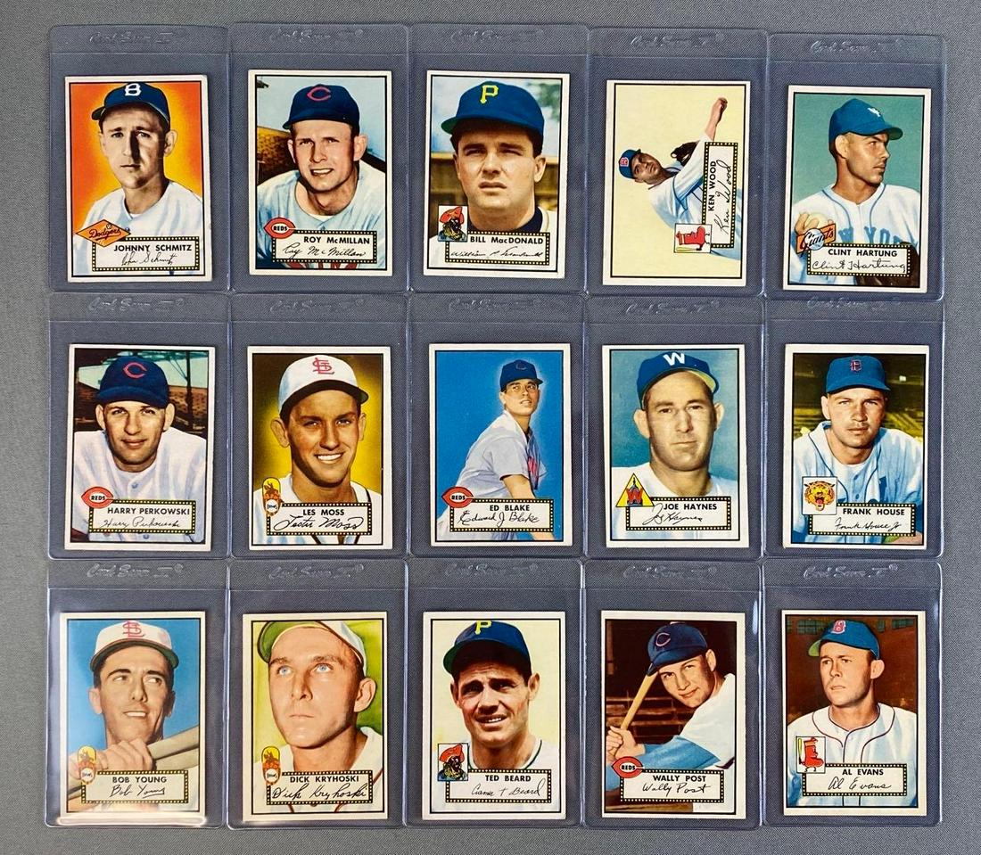 Group of 40 1952 Topps Baseball Cards Set Break (1 of 3)
